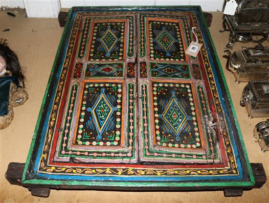 Moroccan decorative painted window